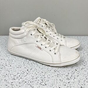 Taos Top Star Womens Shoes Size 10 White Canvas Mid Top TPS-13668